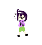 恐竜パーカー女子（個別スタンプ：37）
