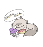 字書きが絵を描いたスタンプ（個別スタンプ：4）