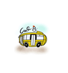 可愛いバス（個別スタンプ：1）