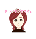 ステキな女性スタンプ（個別スタンプ：4）