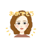 ステキな女性スタンプ（個別スタンプ：30）