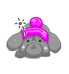 モジャなパグ（個別スタンプ：24）