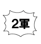 順位を発表するスタンプ（個別スタンプ：35）