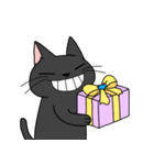 シシシくろねこ version 2（個別スタンプ：1）