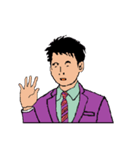 働く男性シリーズ：ヤングマン ビッグ JW（個別スタンプ：1）