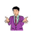 働く男性シリーズ：ヤングマン ビッグ JW（個別スタンプ：4）