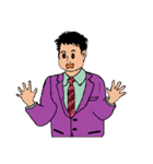 働く男性シリーズ：ヤングマン ビッグ JW（個別スタンプ：8）