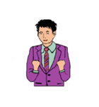 働く男性シリーズ：ヤングマン ビッグ JW（個別スタンプ：9）
