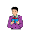 働く男性シリーズ：ヤングマン ビッグ JW（個別スタンプ：17）