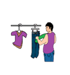 働く男性シリーズ：ヤングマン ビッグ JW（個別スタンプ：30）