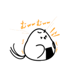 おにぎり×トリ むーで伝えるスタンプ（個別スタンプ：14）