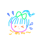 手書きホワイト（個別スタンプ：7）