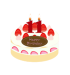 誕生日 動く ケーキ (10～19歳) ①（個別スタンプ：3）