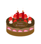 誕生日 動く ケーキ (10～19歳) ①（個別スタンプ：4）