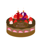 誕生日 動く ケーキ (10～19歳) ①（個別スタンプ：6）