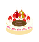 誕生日 動く ケーキ (10～19歳) ①（個別スタンプ：7）