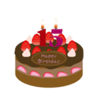 誕生日 動く ケーキ (10～19歳) ①（個別スタンプ：12）