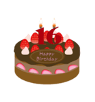 誕生日 動く ケーキ (10～19歳) ①（個別スタンプ：14）