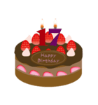 誕生日 動く ケーキ (10～19歳) ①（個別スタンプ：16）
