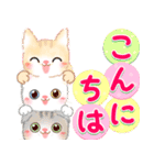 【敬語】まんまるお目め♡ミーちゃん（個別スタンプ：3）