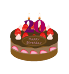 誕生日 動く ケーキ (20～29歳) ①（個別スタンプ：2）