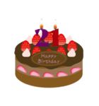 誕生日 動く ケーキ (20～29歳) ①（個別スタンプ：4）