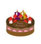 誕生日 動く ケーキ (20～29歳) ①（個別スタンプ：8）