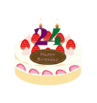 誕生日 動く ケーキ (20～29歳) ①（個別スタンプ：9）