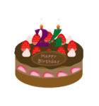 誕生日 動く ケーキ (20～29歳) ①（個別スタンプ：10）