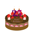 誕生日 動く ケーキ (20～29歳) ①（個別スタンプ：12）