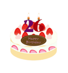 誕生日 動く ケーキ (20～29歳) ①（個別スタンプ：13）