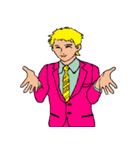 働く男性シリーズ：ゴールド JW（個別スタンプ：4）