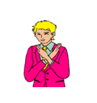 働く男性シリーズ：ゴールド JW（個別スタンプ：7）
