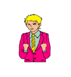 働く男性シリーズ：ゴールド JW（個別スタンプ：9）