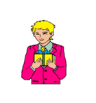 働く男性シリーズ：ゴールド JW（個別スタンプ：17）