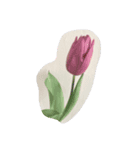 flower brown（個別スタンプ：1）
