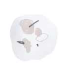 flower brown（個別スタンプ：6）