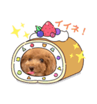 使える可愛いトイプードル♡ ロージーTV ③（個別スタンプ：18）