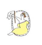 ゆるゆる名画名作シリーズ（個別スタンプ：2）