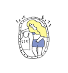 ゆるゆる名画名作シリーズ（個別スタンプ：16）