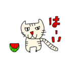 しまねこスタンプ red bold（個別スタンプ：16）