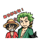 ONE PIECE ルフィとゾロの日常スタンプ（個別スタンプ：3）