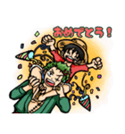 ONE PIECE ルフィとゾロの日常スタンプ（個別スタンプ：7）