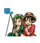 ONE PIECE ルフィとゾロの日常スタンプ（個別スタンプ：23）