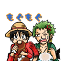 ONE PIECE ルフィとゾロの日常スタンプ（個別スタンプ：25）