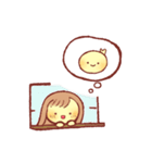 ゆるいひよこの女の子のスタンプ（個別スタンプ：38）