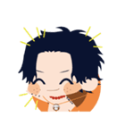 ONE PIECEちみったいエースのスタンプ（個別スタンプ：1）