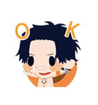 ONE PIECEちみったいエースのスタンプ（個別スタンプ：2）