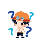 ONE PIECEちみったいエースのスタンプ（個別スタンプ：7）