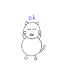ゆるしろねこ 日常（個別スタンプ：9）